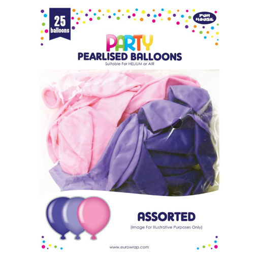 Picture of PARTY LATEX BALLOONS PINK 25 PACK - 11 INCH